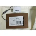 Top Quality Burberry Embroidered Logo Sweatpants White 