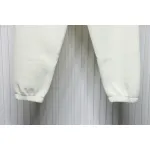 Top Quality Burberry Embroidered Logo Sweatpants White 