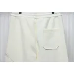 Top Quality Burberry Embroidered Logo Sweatpants White 