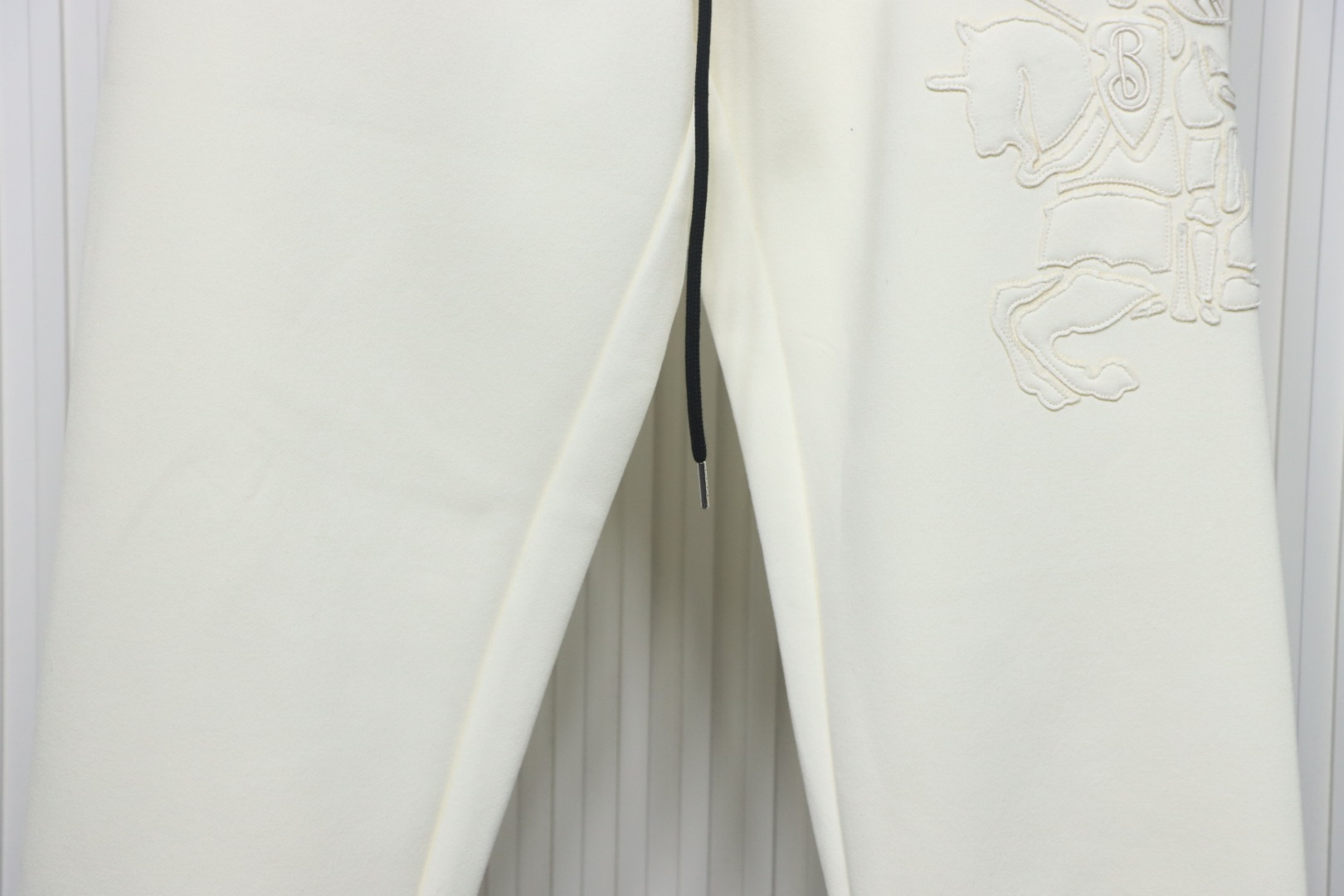     Burberry Embroidered Logo Sweatpants White 
