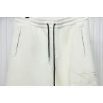 Top Quality Burberry Embroidered Logo Sweatpants White 