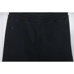 Top Quality Burberry Embroidered Logo Sweatpants Black 