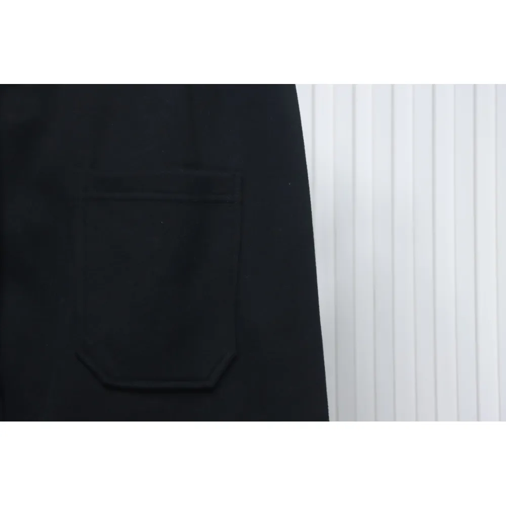 Top Quality Burberry Embroidered Logo Sweatpants Black 