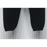 Top Quality Burberry Embroidered Logo Sweatpants Black 