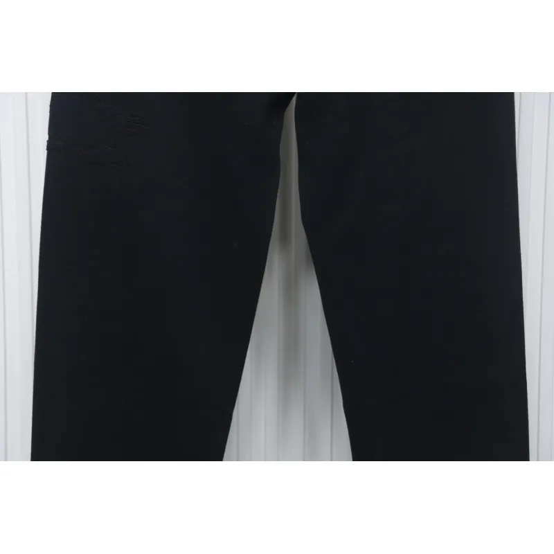 Top Quality Burberry Embroidered Logo Sweatpants Black 