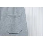 Top Quality Burberry Embroidered Logo Sweatpants Grey 
