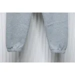 Top Quality Burberry Embroidered Logo Sweatpants Grey 