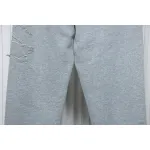 Top Quality Burberry Embroidered Logo Sweatpants Grey 