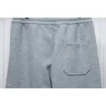 Top Quality Burberry Embroidered Logo Sweatpants Grey 