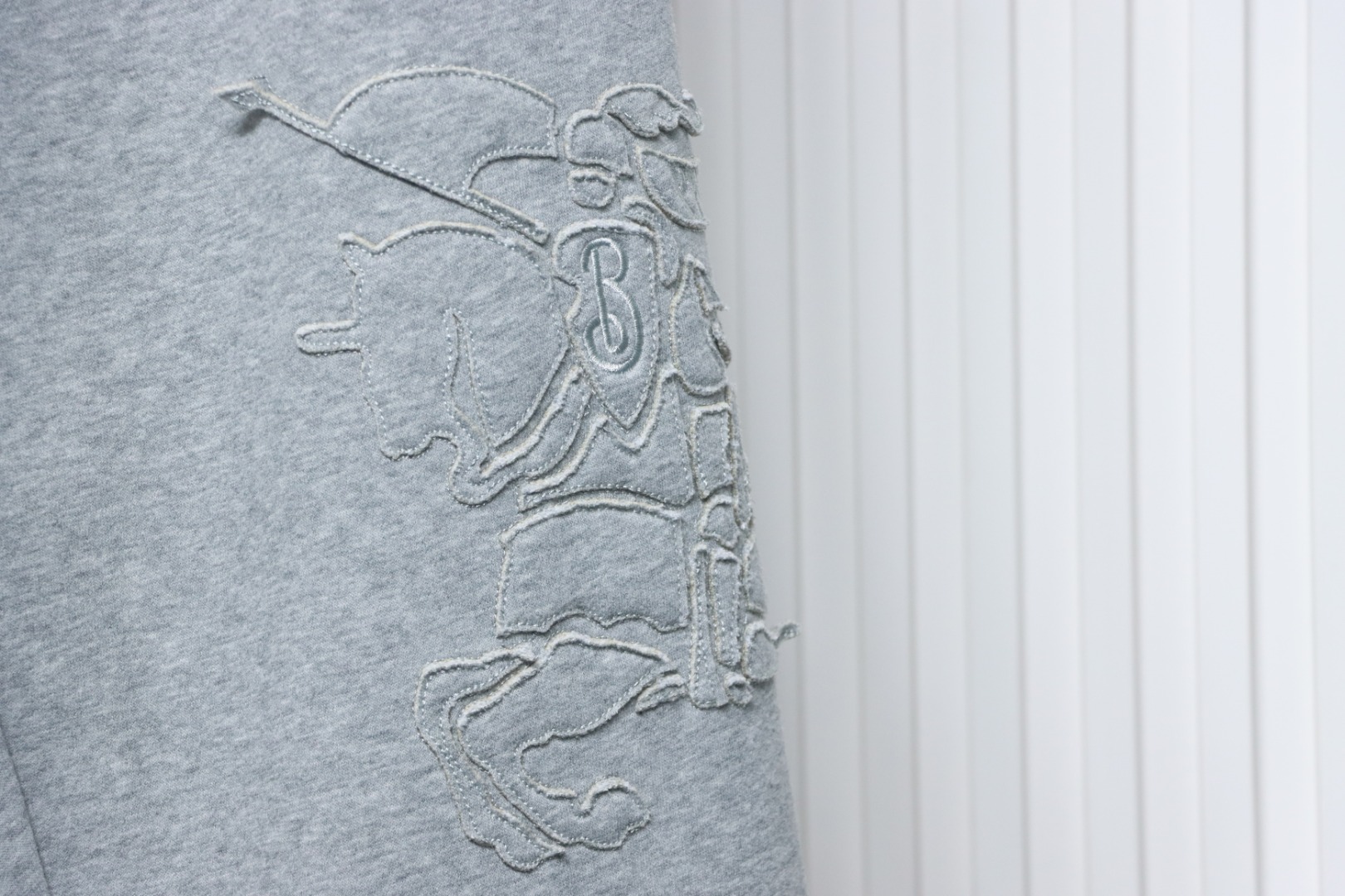 Burberry Embroidered Logo Sweatpants Grey 