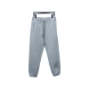 Top Quality Burberry Embroidered Logo Sweatpants Grey 