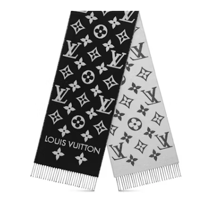 Louis Vuitton LV Essential Scarf Black 01