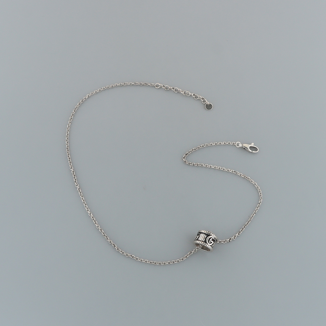 Top Quality Gucci Double G Flower Gear Necklace