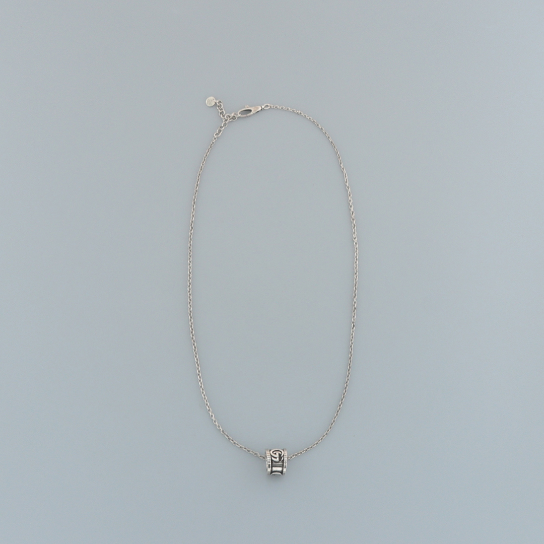 Top Quality Gucci Double G Flower Gear Necklace