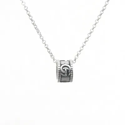 Top Quality Gucci Double G Flower Gear Necklace 01