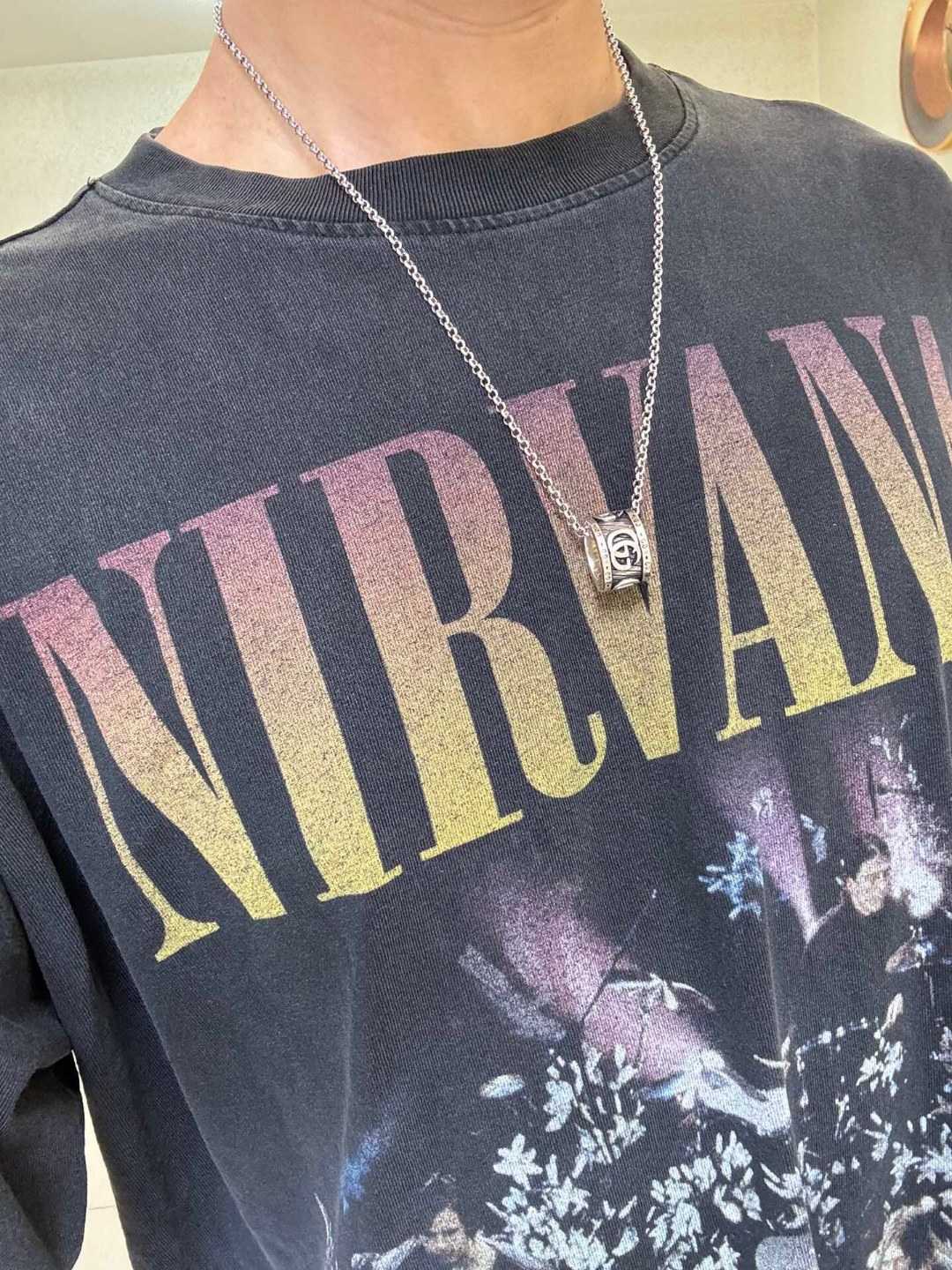 Top Quality Gucci Double G Flower Gear Necklace