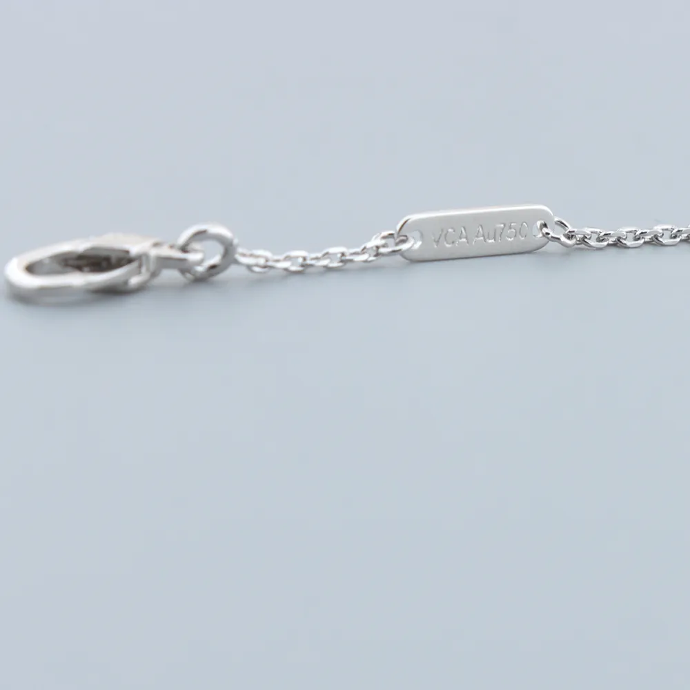Top Quality Van Cleef & Arpels Diamond Clover Necklace