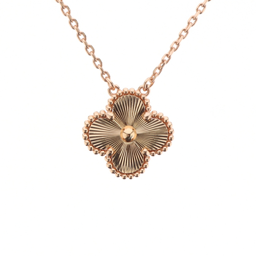 Top Quality Van Cleef & Arpels Laser Clover Necklace