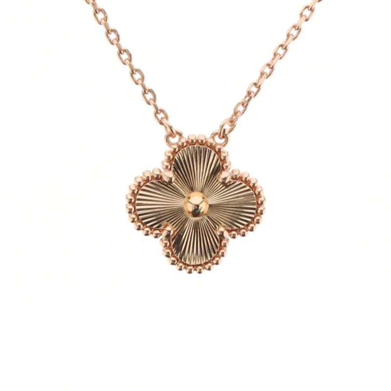 Top Quality Van Cleef & Arpels Laser Clover Necklace
