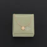 Top Quality Van Cleef & Arpels Laser Clover Necklace