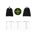 Top Quality Stone Island Classic Cuffed Pocket Hoodie Black 