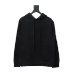 Top Quality Stone Island Classic Cuffed Pocket Hoodie Black 