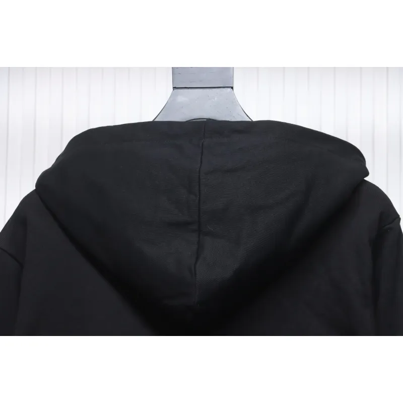 Top Quality Stone Island Classic Cuffed Pocket Hoodie Black 