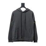 Top Quality Stone Island Classic Cuffed Pocket Hoodie Grey 