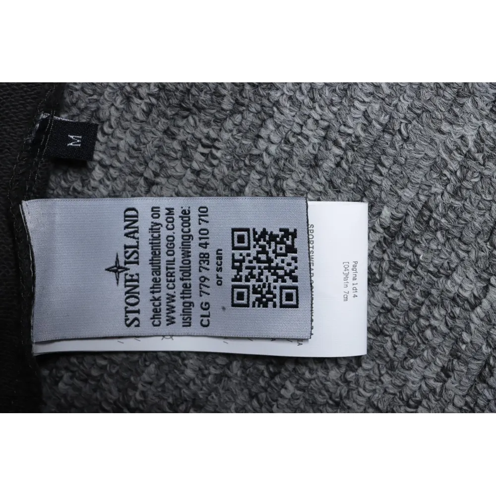 Top Quality Stone Island Classic Cuffed Pocket Hoodie Grey 