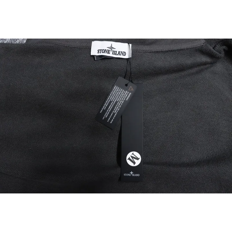 Top Quality Stone Island Classic Cuffed Pocket Hoodie Grey 