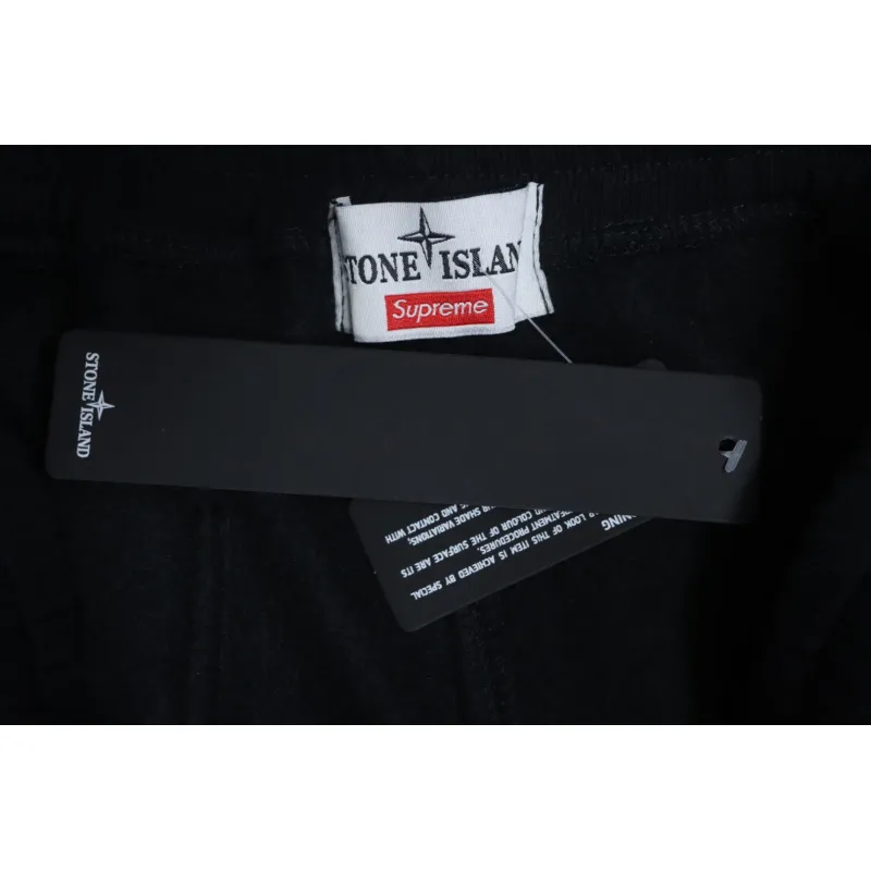 Top Quality Supreme Week12 X Stone Island Hooded Padded Sweatpants 