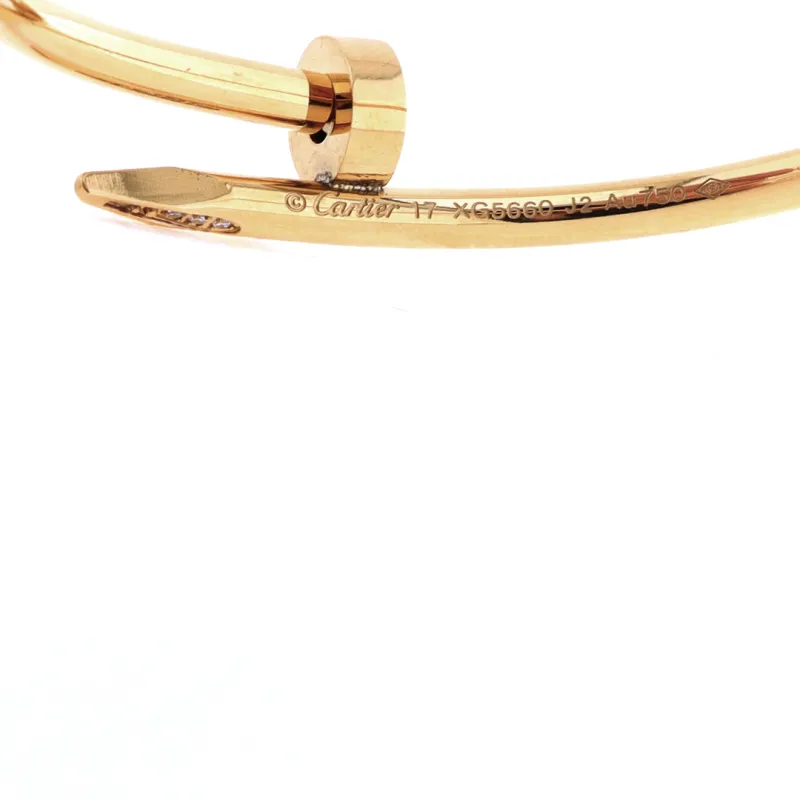 Top Quality Cartier half circle full diamond studded bracelet