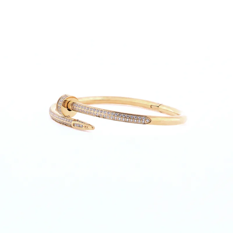Top Quality Cartier half circle full diamond studded bracelet