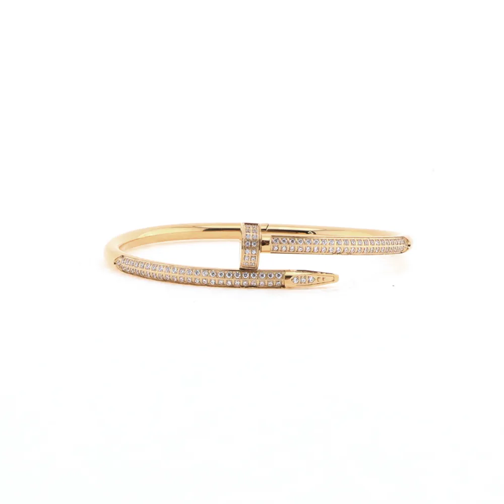Top Quality Cartier half circle full diamond studded bracelet