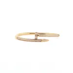 Top Quality Cartier half circle full diamond studded bracelet