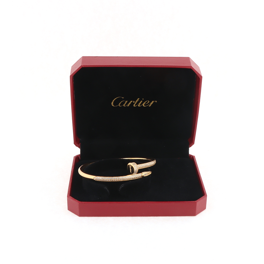 Top Quality Cartier half circle full diamond studded bracelet