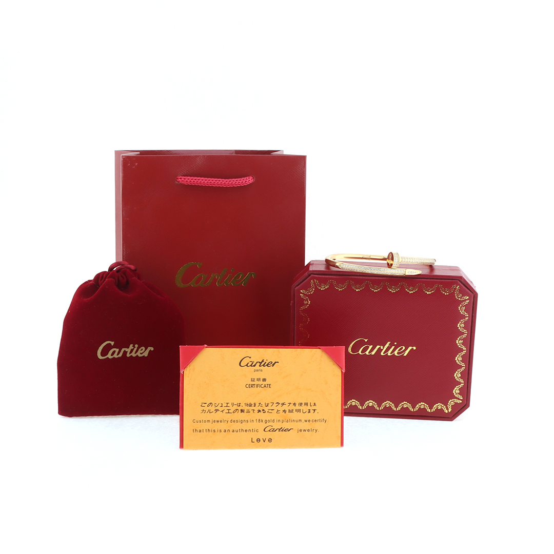 Top Quality Cartier half circle full diamond studded bracelet