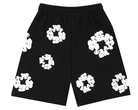 Top Quality Denim Tears The Cotton Wreath Shorts Black  