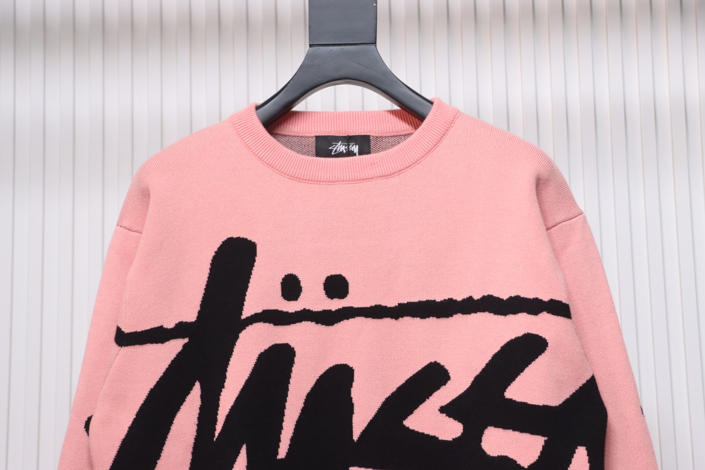     Stussy Letter Knit Crew Sweater
