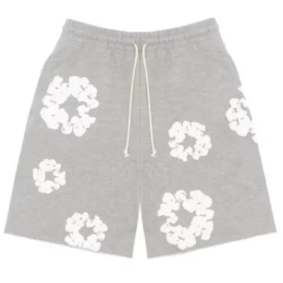Top Quality Denim Tears The Cotton Wreath Shorts Grey   01