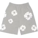 Top Quality Denim Tears The Cotton Wreath Shorts Grey  