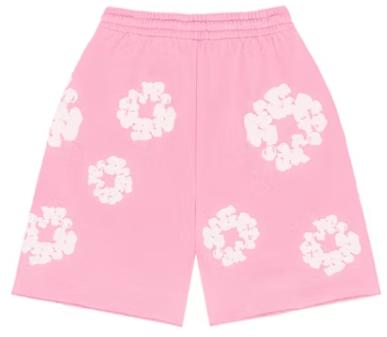 Top Quality Denim Tears The Cotton Wreath Shorts Pink  