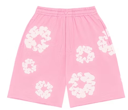 Top Quality Denim Tears The Cotton Wreath Shorts Pink  