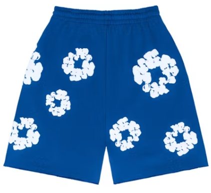 Top Quality Denim Tears The Cotton Wreath Shorts Royal Blue  