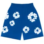 Top Quality Denim Tears The Cotton Wreath Shorts Royal Blue  