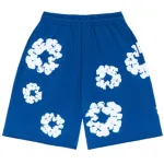 Top Quality Denim Tears The Cotton Wreath Shorts Royal Blue  
