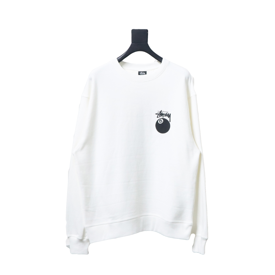     Stussy 24FW Black 8 Crew Sweatshirt