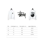Top Quality Stussy 24FW Black 8 Crew Sweatshirt