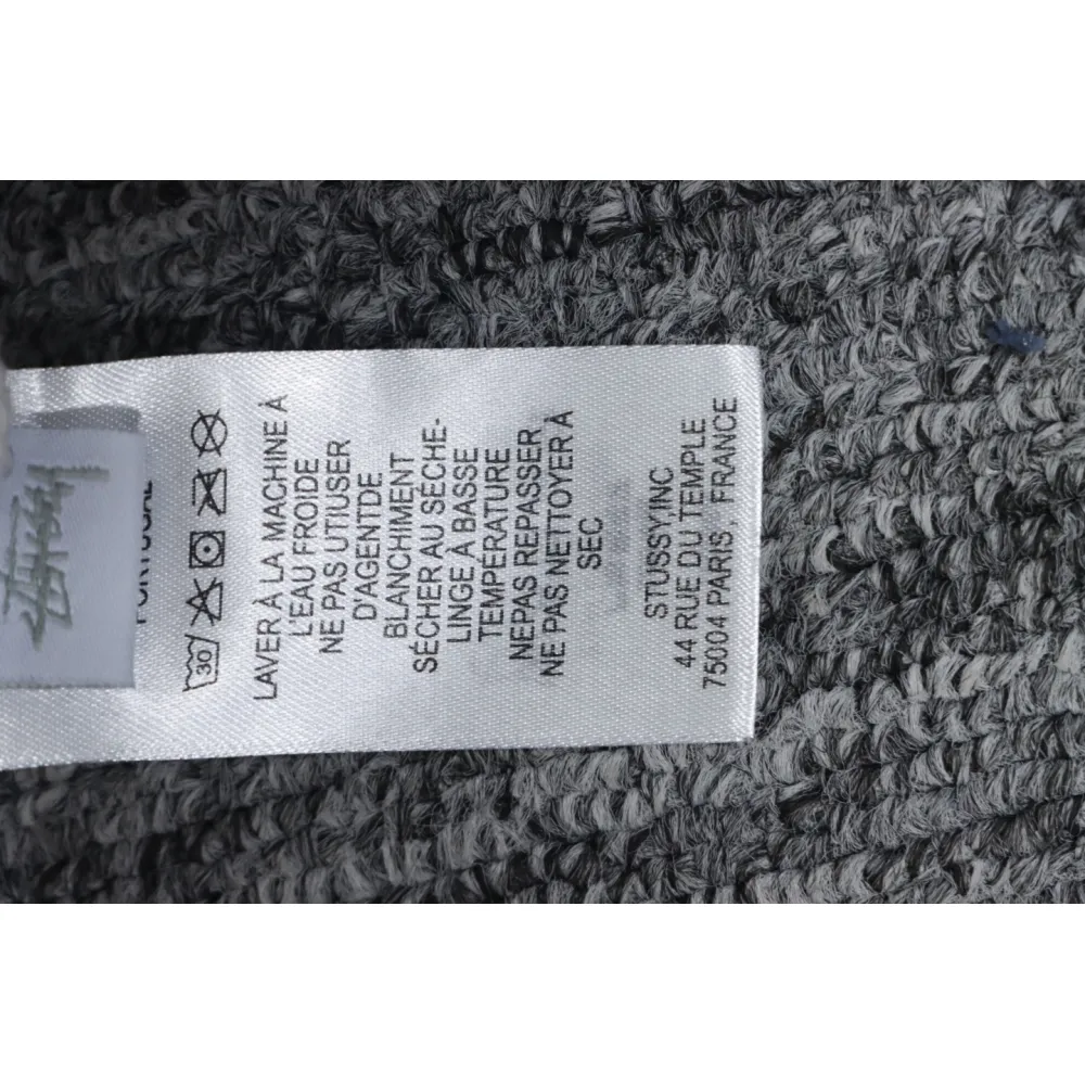 Top Quality Stussy 24FW Black 8 Crew Sweatshirt