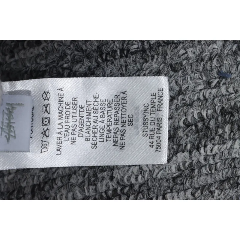 Top Quality Stussy 24FW Black 8 Crew Sweatshirt